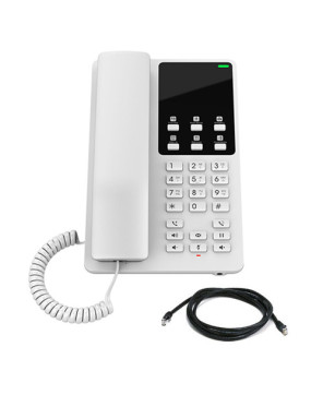 Grandstream GHP620W 2-Line Wi-Fi Compact Desktop Hotel Phone in White