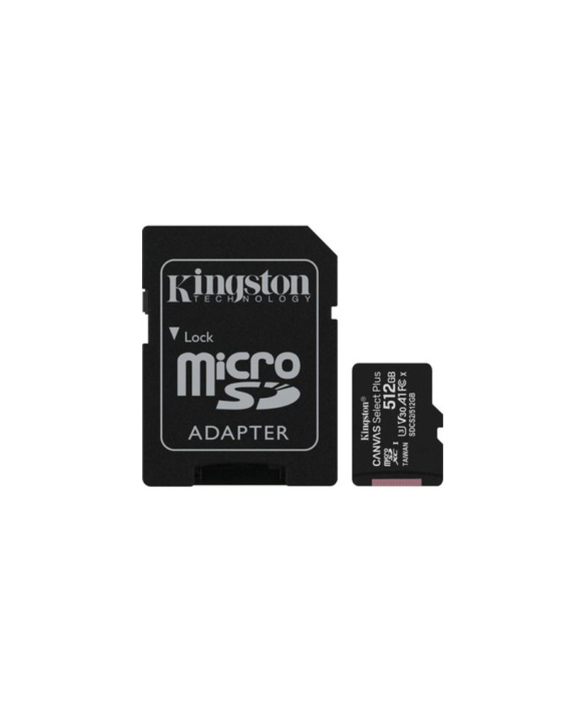 Kingston Canvas Select Plus 512GB microSD Card with SD Adapter SDCS2/512GB