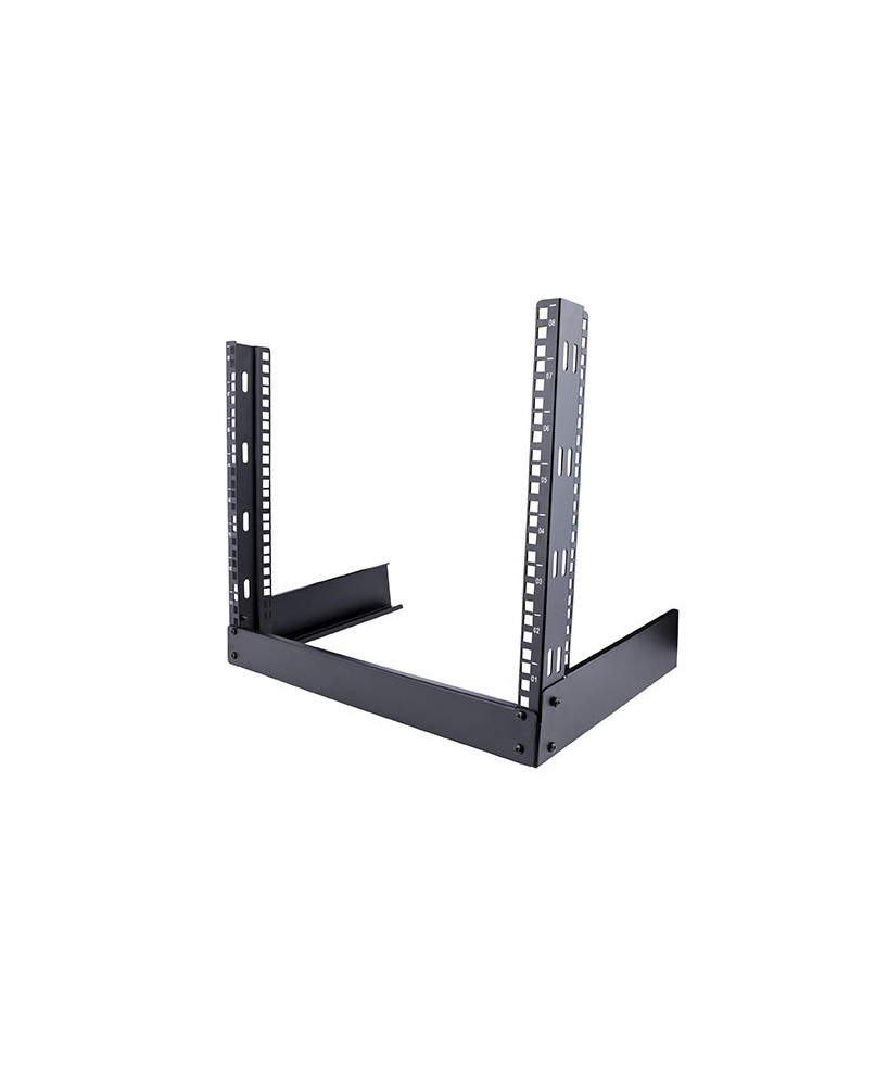 StarTech 8U 19" Desktop Open Frame Rack RK8OD2 for Patch Panel/Data/AV/Communication/Studio/IT Equipment