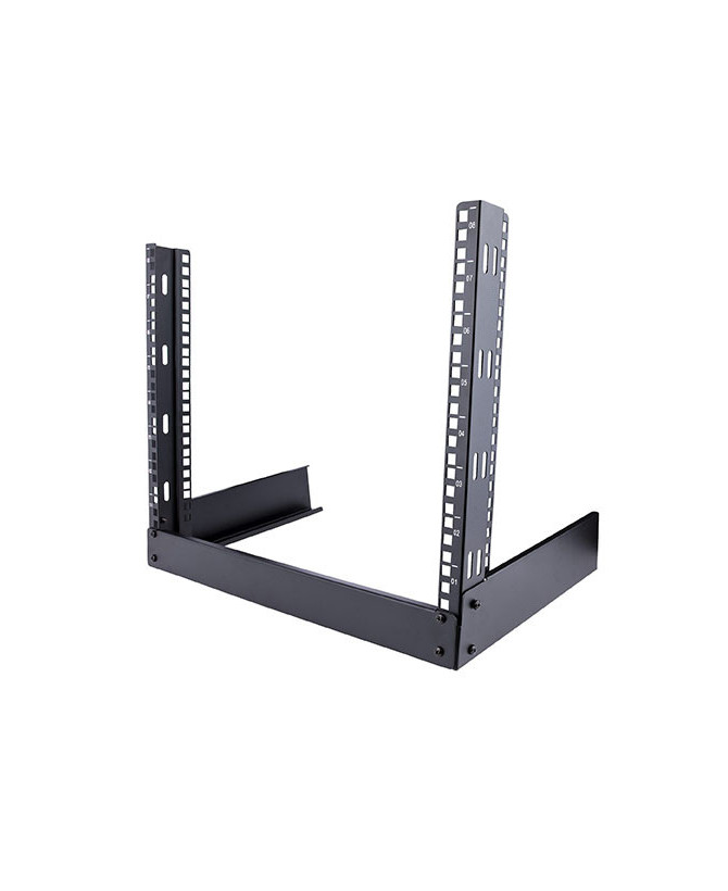 StarTech 8U 19" Desktop Open Frame Rack RK8OD2 for Patch Panel/Data/AV/Communication/Studio/IT Equipment