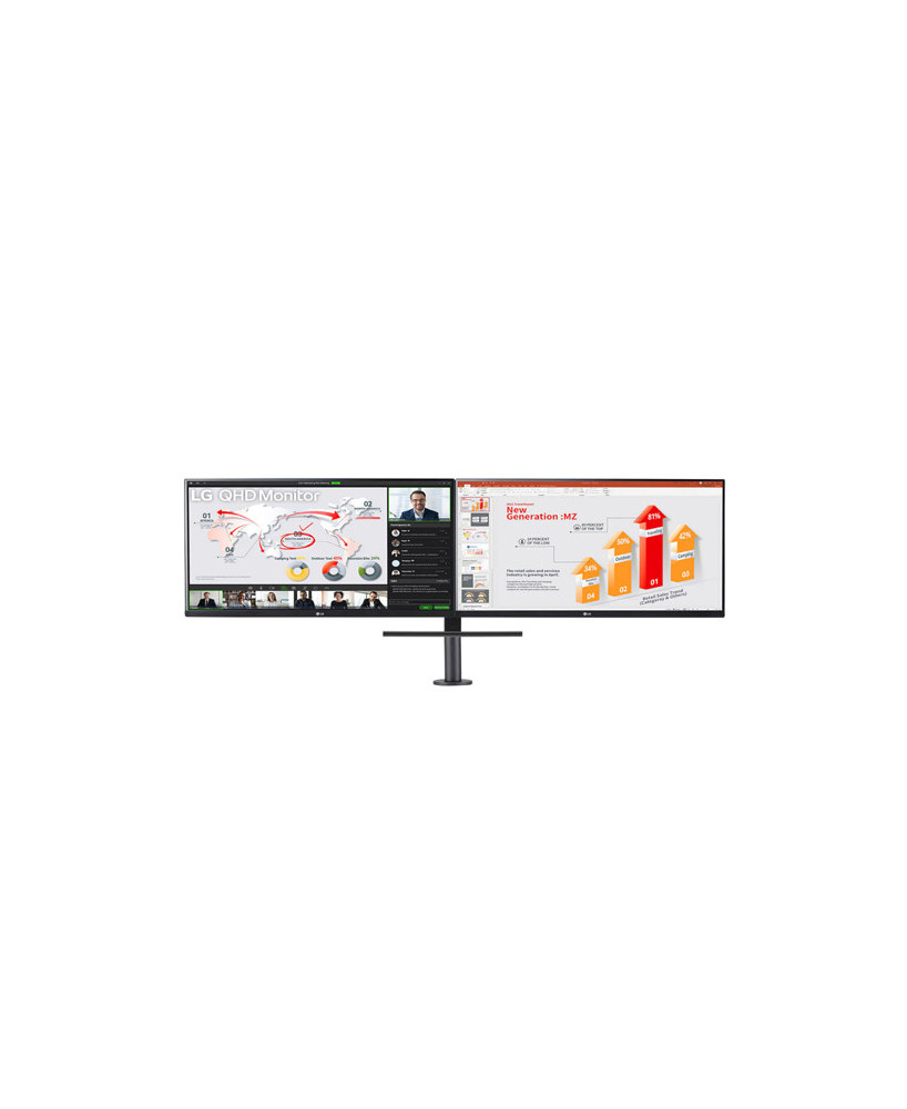 Buy LG 27QP88D-BS Dual 27" QHD ERGO IPS Monitor with Daisy Chain