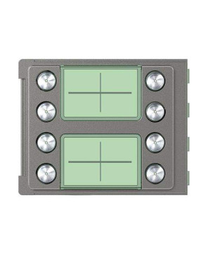 Bticino S4073A Sfera Robur Double Column Cover Plate with 8 Pushbuttons 352185