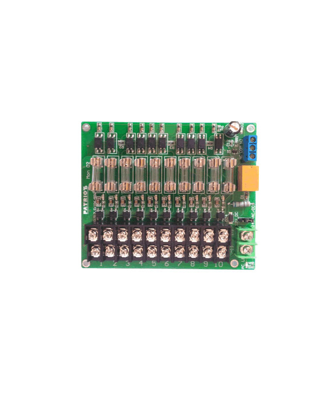 Patriot S4814A Monitored 10-Way Power Distribution Module with 10x 1A Fuses MON02