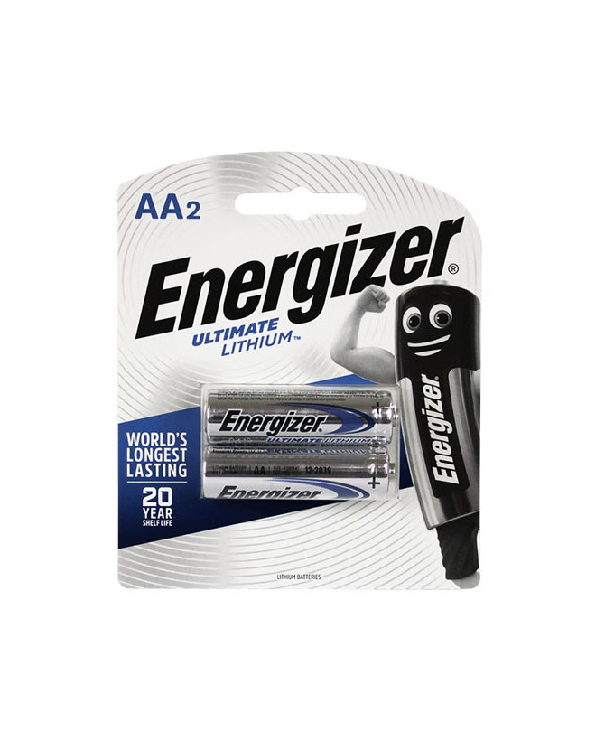 Energizer 1.5V AA Ultimate Lithium Battery 2-Pack L91-BP2T