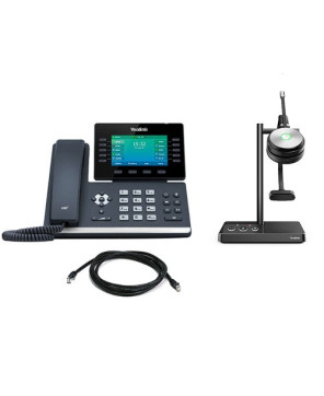 Buy Bundle Yealink SIP-T54W 16 Line IP HD Phone with Yealink WH62 UC DECT Mono Wireless Headset SIP-T54W-WH62-M-UC-BDL