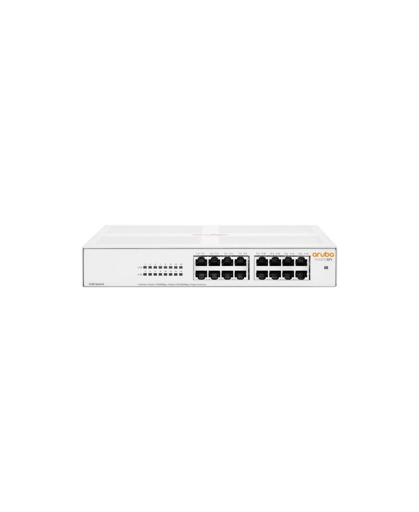 HPE Aruba Instant On 1430 16-Port Rack-mountable Unmanaged Gigabit Ethernet Switch R8R47A