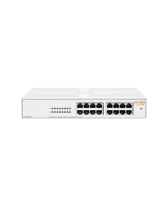 HPE Aruba Instant On 1430 16-Port Rack-mountable Unmanaged Gigabit Ethernet Switch R8R47A