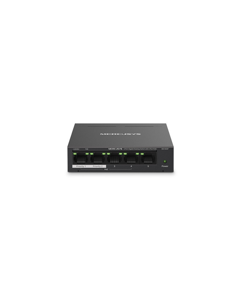 Buy TP-Link Mercusys MS105GP 5-Port Gigabit Ethernet Switch with 4-Port PoE+