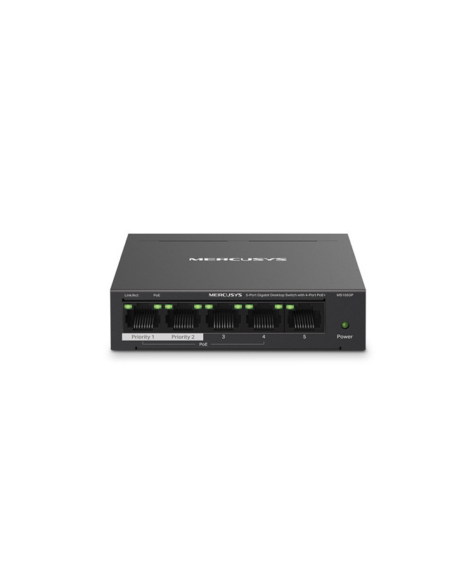 Buy TP-Link Mercusys MS105GP 5-Port Gigabit Ethernet Switch with 4-Port PoE+