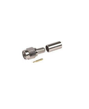 Powertec SMA Male Connector ACC-PT-00055 / SA1-C-L195 for RG-58, L-195 Coaxial Cable