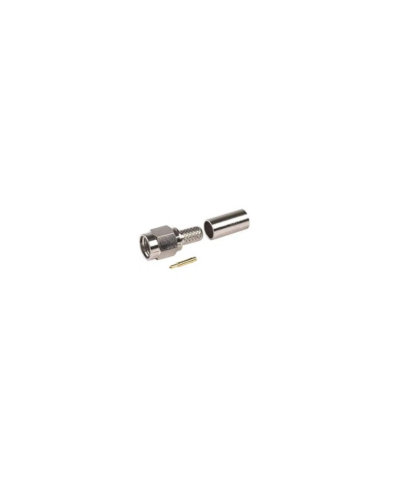 Powertec SMA Male Connector ACC-PT-00055 / SA1-C-L195 for RG-58, L-195 Coaxial Cable