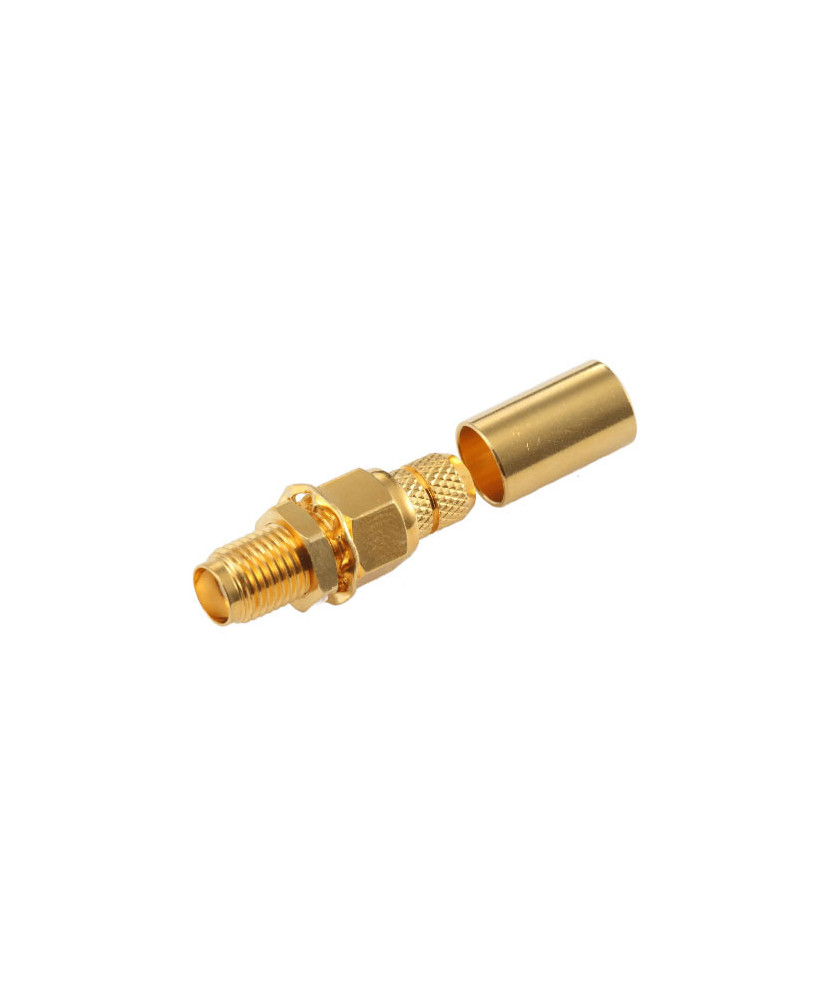 Powertec SMA Female Connector ACC-PT-00188 / SA2-C-L24-BRM for L-240 Coaxial Cable