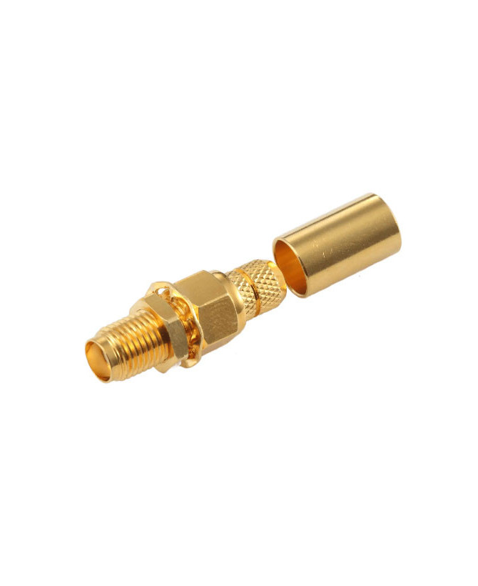 Powertec SMA Female Connector ACC-PT-00188 / SA2-C-L24-BRM for L-240 Coaxial Cable