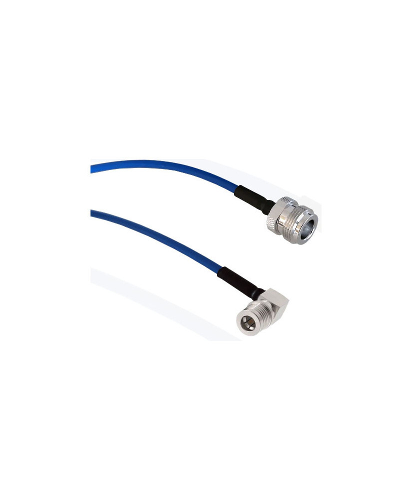 Powertec 50cm N Female to Right Angle QMA Male Patch Cable CA-R402-N2QA1RA.050 / ACC-PT-00365