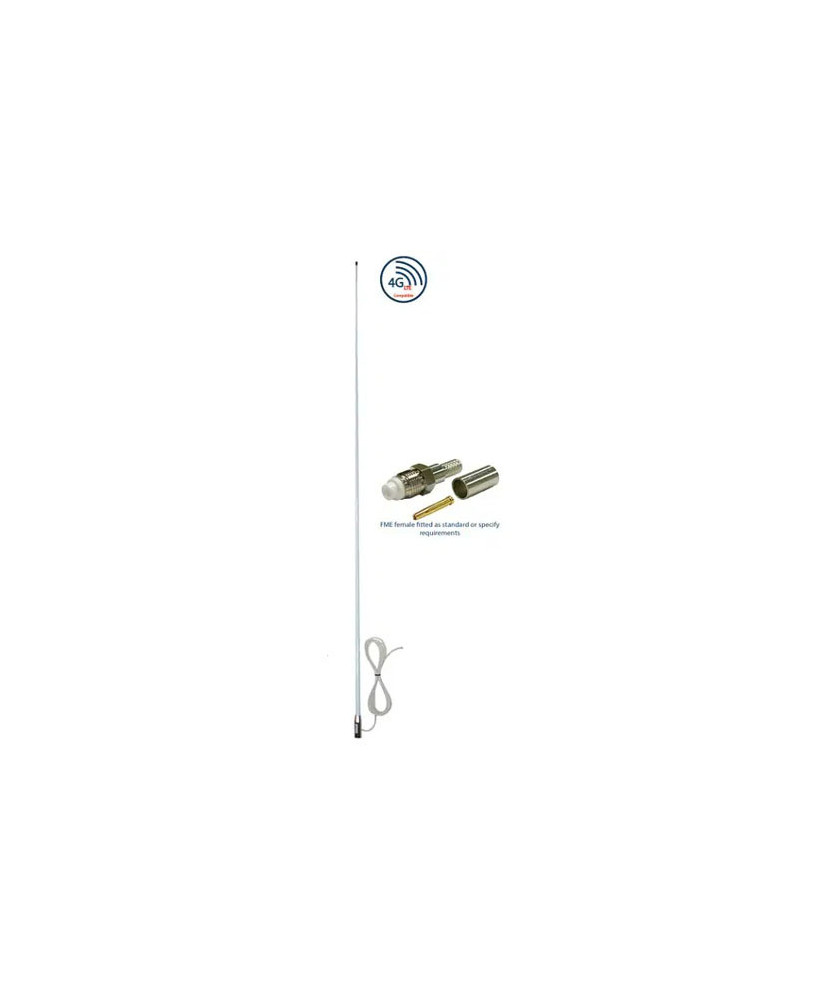 ZCG ZM24-4GX 4G L700 8 dBi 700 to 788 MHz 4.5m SMA Male High Gain Marine Deck Mount Antenna ACC-ZC-00071