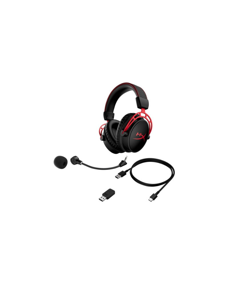 HP HyperX Cloud Alpha Wireless Stereo Gaming Headset in Black-Red 4P5D4AA