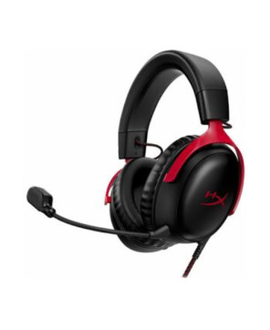 HP HyperX Cloud III Wired Over-the-ear Stereo Gaming Headset in Black-Red 727A9AA