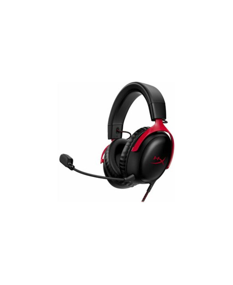 HP HyperX Cloud III Wired Over-the-ear Stereo Gaming Headset in Black-Red 727A9AA