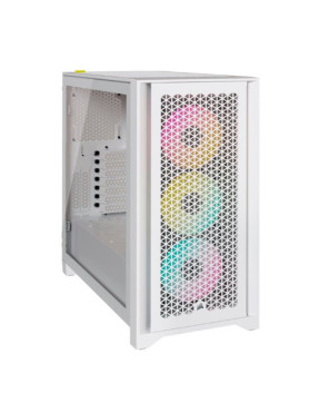 Corsair iCUE 4000D RGB Airflow Tempered Glass Mid-Tower ATX PC Case in True White CC-9011241-WW