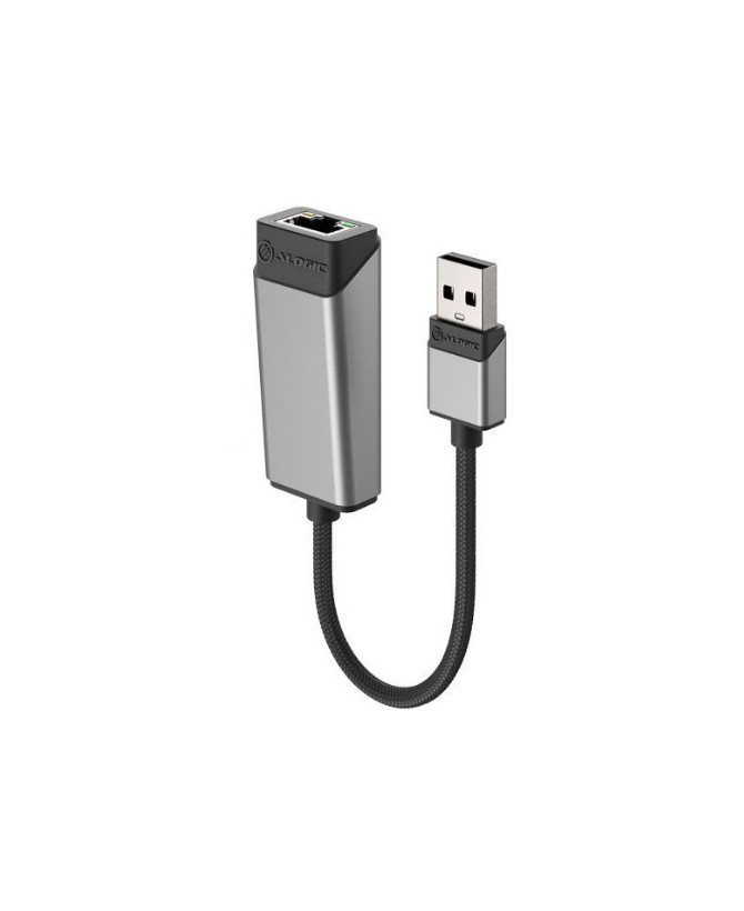 Alogic Ultra 15cm USB-A Male to RJ45 Gigabit Ethernet Female Adapter in Space Gray ULAGE-SGR for Apple, Chromebook, Microsoft Devices