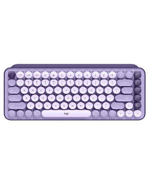 Logitech POP Keys Wireless Mechanical Keyboard With Emoji Keys In Cosmos Lavender 920-011227