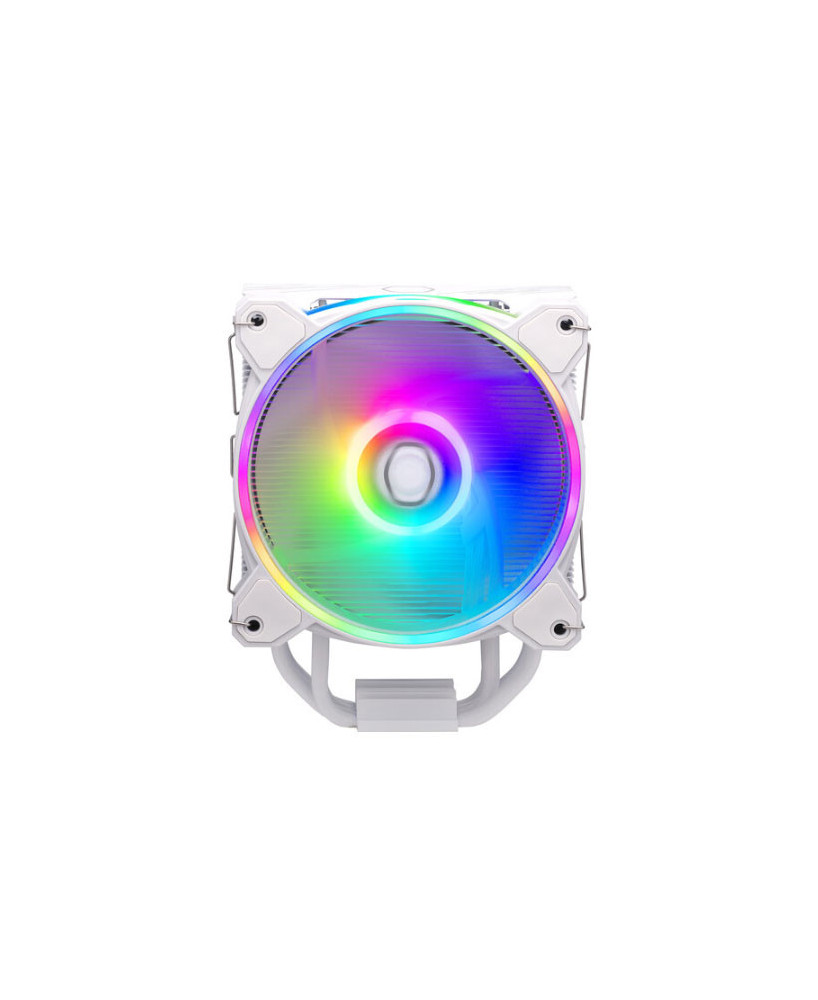 Cooler Master Hyper 212 Halo CPU Cooler in White with Dual Loop ARGB RR-S4WW-20PA-R1 for AMD Ryzen AM5,AM4, and Intel LGA1700,1200