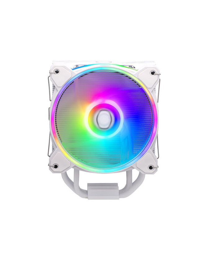 Cooler Master Hyper 212 Halo CPU Cooler in White with Dual Loop ARGB RR-S4WW-20PA-R1 for AMD Ryzen AM5,AM4, and Intel LGA1700,1200