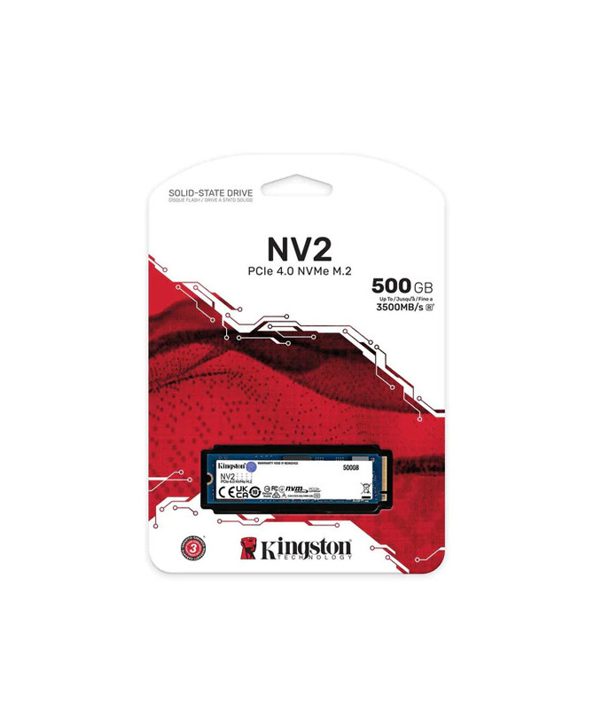 Kingston 500G NV2 M.2 2280 PCIe 4.0 NVMe SSD Hard Drive - Internal SNV2S/500G