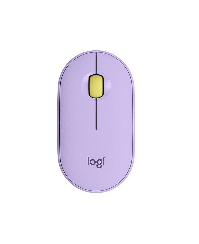 Logitech Pebble M350 Wireless Mouse in Lavender Lemonade 910-006666