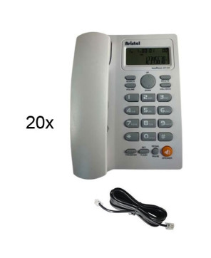 Aristel ART-504 Single Line Telephone Handset in White ART504BULK - (Pack of 20)