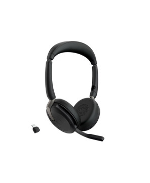 Jabra Evolve2 65 Flex MS Wireless Stereo Bluetooth Headset with Link380c USB-C Dongle 26699-999-899