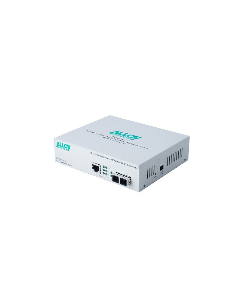 Alloy POE3000ST PoE+ RJ-45 to 1000Base-SX Multimode Media Converters