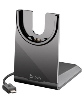 HP Poly/Plantronics Spare USB-C Charging Stand 220265-02 / 783R7AA for Voyager Focus 2 and 4300 Headsets