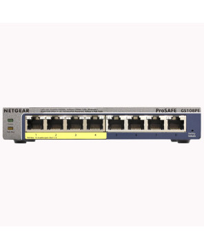 Netgear ProSafe GS108PE 8-port Switch with 4-Port PoE GS108PE-300AJS