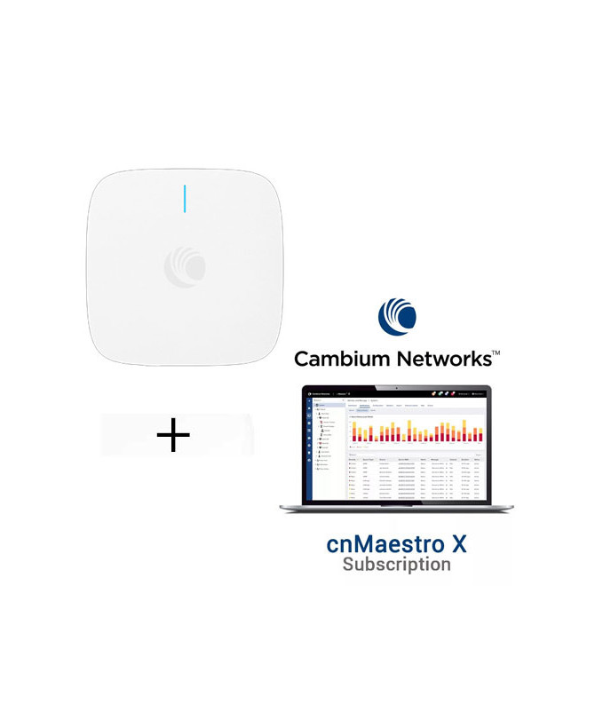 Bundle Cambium Networks XV2-21X Indoor Dual radio Wi-Fi 6 Access Point with Cambium CNMaestro X 3Years Sub XV2-21X0A00-RW-DOUBLEQ123