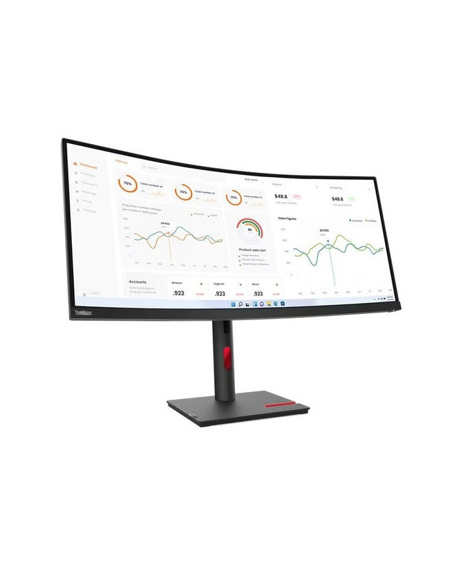 Lenovo ThinkVision T34W-30 34" WQHD VA Widescreen LCD Monitor 63D4GAR1AU