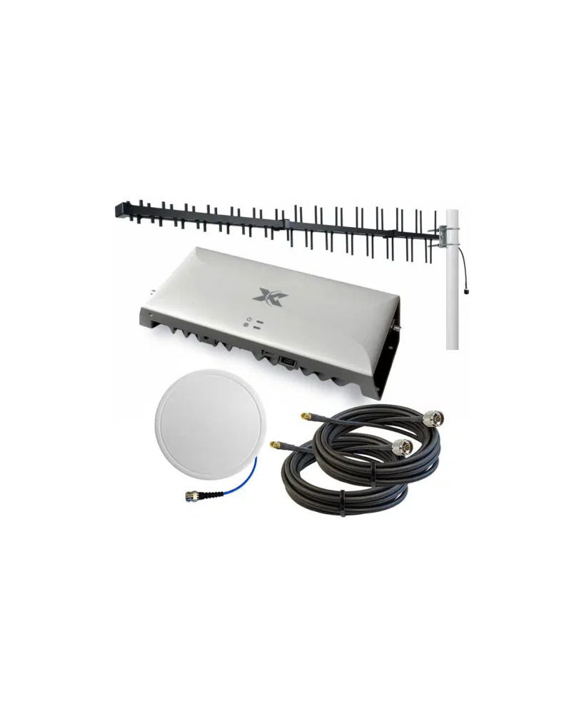 Nextivity CEL-FI GO G41-JE Building Pack with LPDA 698-4000 12/14dBi External and Slim 4G-5G Ceiling Antenna 700-4000 3/5dB1 Internal Antennas RPR-CF-00934