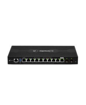 Ubiquiti EdgeRouter 12 10-Port 2 SFP Ports Gigabit Router with 1GB RAM and 1GHz Quad Core Processor ER-12