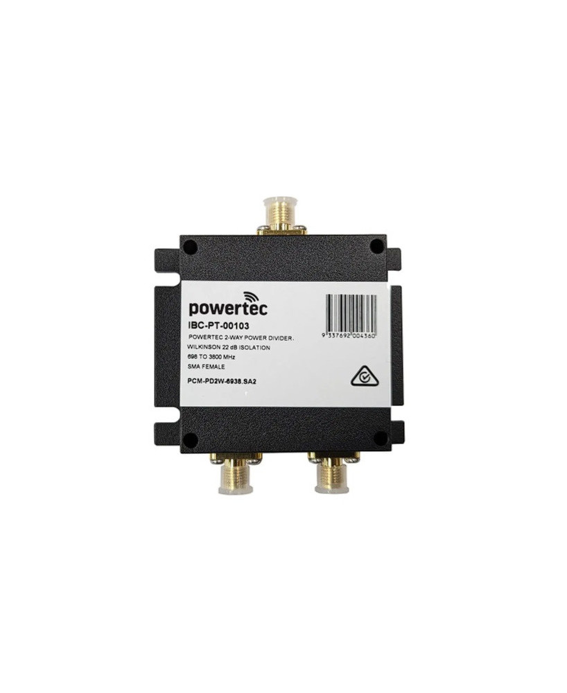 Powertec 2-Way 698-3800MHz RF Power Splitter PCM-PD2-6938.SA2 / IBC-PT-00103