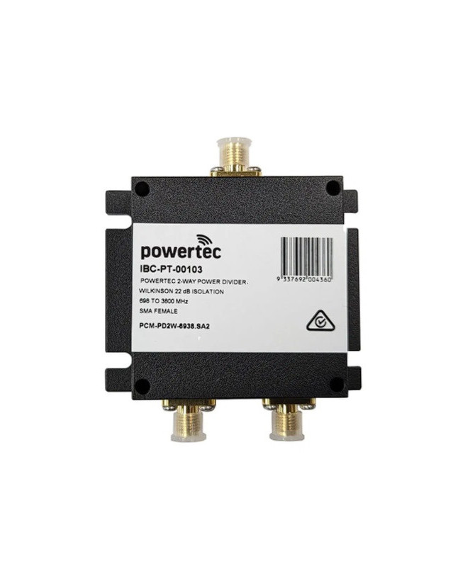 Powertec 2-Way 698-3800MHz RF Power Splitter PCM-PD2-6938.SA2 / IBC-PT-00103