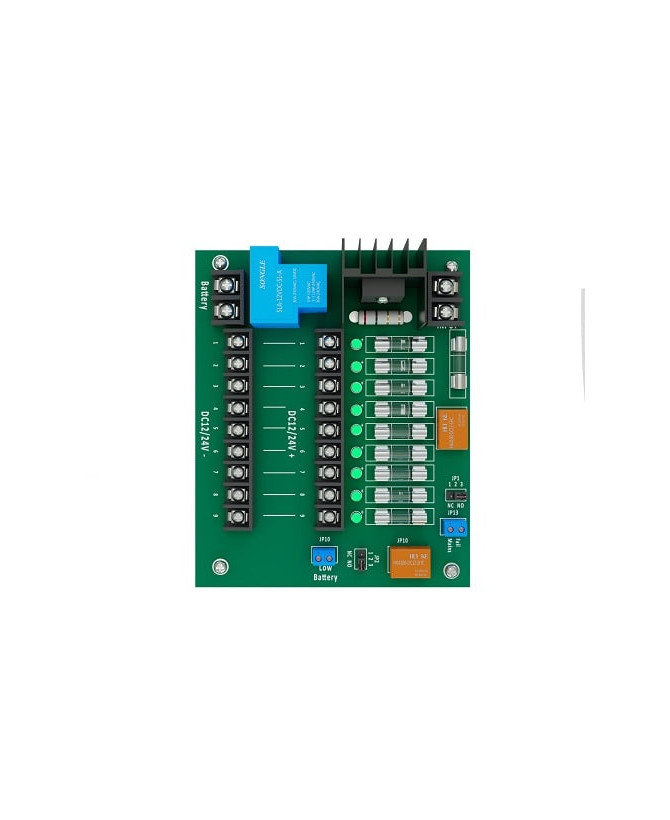 PSS DC Distribution PCB with 1.2A Charger ZP-DC-9WAY-PCB