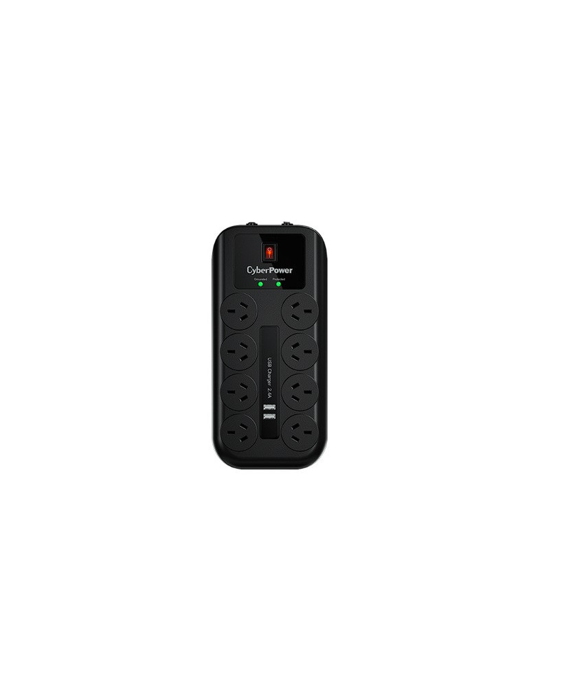 CyberPower 230V AC Surge Suppressor CPSURGE08USB-ANZ