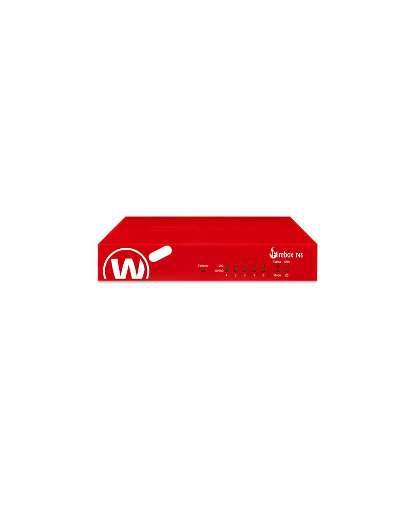 WatchGuard Firebox T45 Firewall with 1-Year Basic Security Suite WGT45031