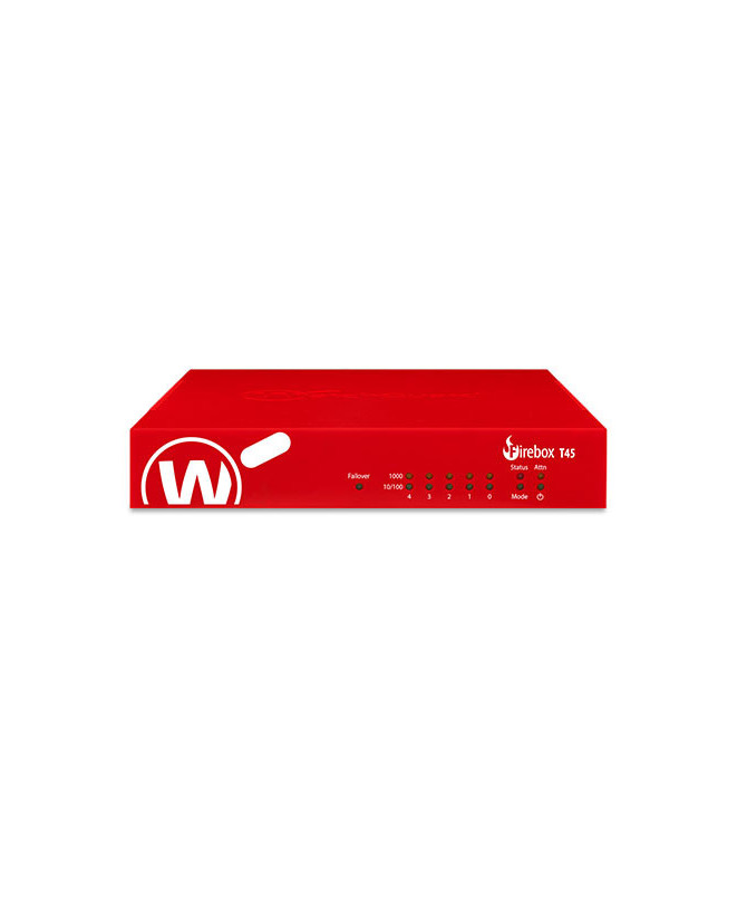 WatchGuard Firebox T45 Firewall with 1-Year Basic Security Suite WGT45031