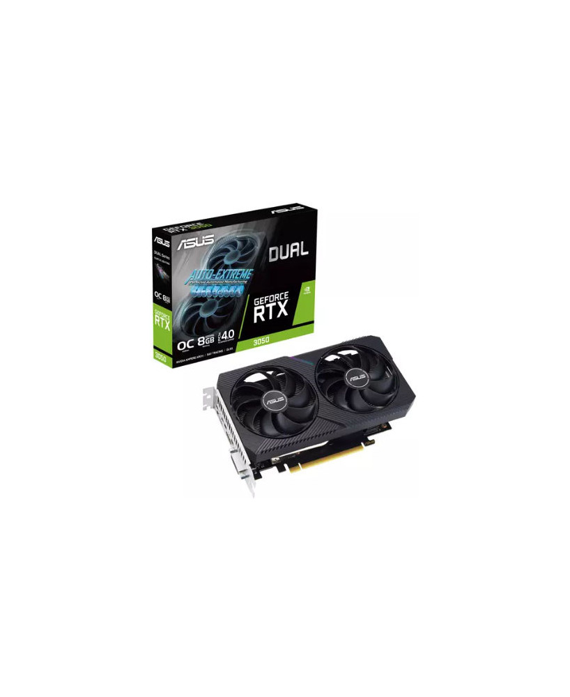 Asus Dual GeForce RTX™ 3050 V2 OC Edition 8GB GDDR6 Graphics Card DUAL-RTX3050-O8G-V2