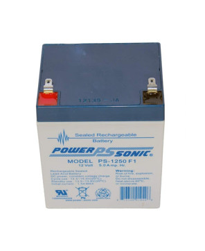 PowerSonic S4314 12V 5.0AH Rechargeable Sealed Lead Acid Battery PS-1250 