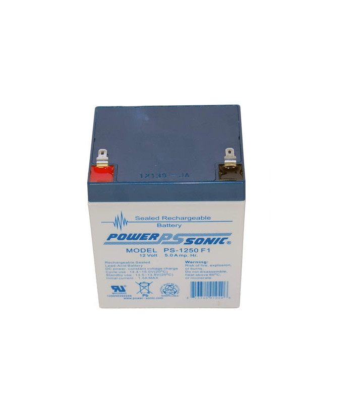 PowerSonic S4314 12V 5.0AH Rechargeable Sealed Lead Acid Battery PS-1250 