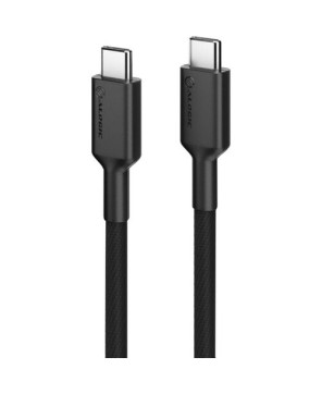 Alogic 1M Elements Pro USB 2.0 USB-C to USB-C Data Transfer Cable in Black ELPCC201-BK