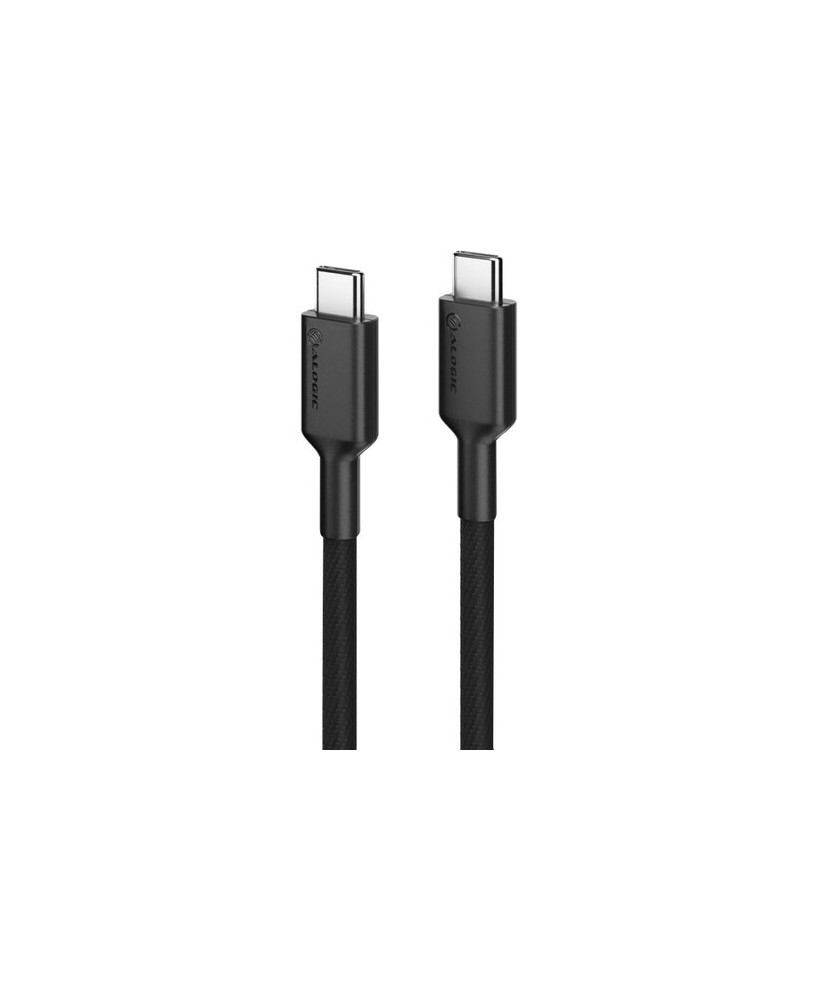 Alogic 1M Elements Pro USB 2.0 USB-C to USB-C Data Transfer Cable in Black ELPCC201-BK