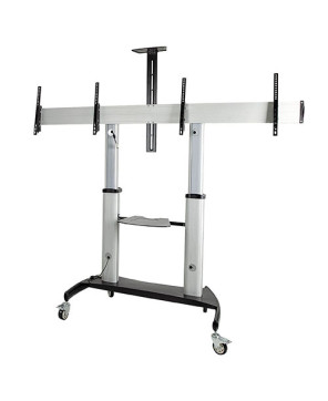 StarTech Height Adjustable Dual TV Cart STNDMTVDUO for 37"-60" 50kgs VESA TVs